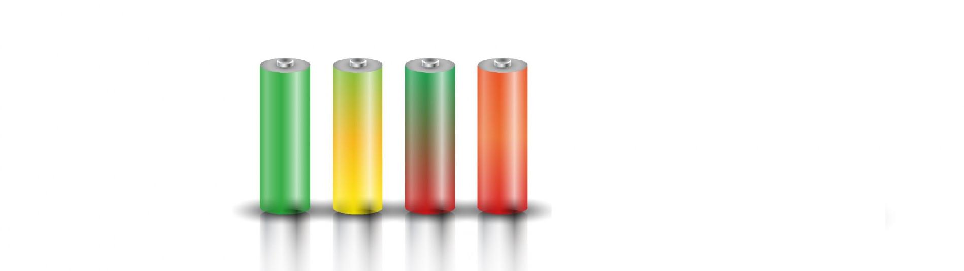 Batterie in verschiedenen Farben - Lithium-Ionen-Akku - Lithium-Eisenphosphat-Akku